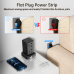 Tower Extension Lead with 4 USB Slots, 8 Way Multi Plug Extension Tower with Surge Protection Extension Cord Switch [13A 3250W], 2M Extension Cable Power Strip for Home, Office, Bedroom.