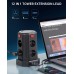 Sameriver 3M Power Strip, with 8 Sockets and 3 USB A+1 USB C(2500W/10A), Surge Protection with Independent Switches, Black