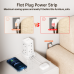 Tower Extension Lead with 4 USB Slots, 8 Way Multi Plug Extension Tower with Surge Protection Extension Cord Switch [13A 3250W], 2M Extension Cable Power Strip for Home, Office, Bedroom.