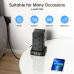 Tower Extension Lead with 4 USB Slots, 8 Way Multi Plug Extension Tower with Surge Protection Extension Cord Switch [13A 3250W], 2M Extension Cable Power Strip for Home, Office, Bedroom.