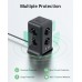 Multiple socket outlet with switch, Sameriver 8 compartment multiple socket strip with 4 USB, multiple plug surge protection, 2M extension cable socket tower for home, office