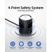 Power Strip with Light, 4-Way Multiple Socket with 3 USB Power Strip, Surge Protection, Multiple Plug, Cube, 3 Lighting Modes, 2 m Extension Cable, Socket Tower for Home, Office, 16 A Power Strip with Light, 4-Way Multiple Socket with 3 USB Power Strip, Surge Protection, Multiple Plug, Cube, 3 Lighting Modes, 2 m Extension Cable, Socket Tower for Home, Office, 16 A